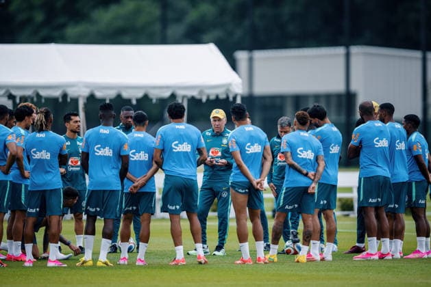 Treino da Seleção Brasileira NOVA JERSEY, NJ - 22.06.2026: TREINO DA SELEcaO BRASILEIRA - Coach Carlo Ancelotti during a training session with the Brazilian national team, Nationalteam at the New York Red Bulls training center in Morristown, New Jersey, United States. The Brazilian team will face Scotland on Wednesday in the third round of Group C of the 2026 FIFA World Cup, WM, Weltmeisterschaft, Fussball (Photo: Marcelo Machado de Melo Fotoarena) x2967363x  MarceloxMachadoxdexMelo