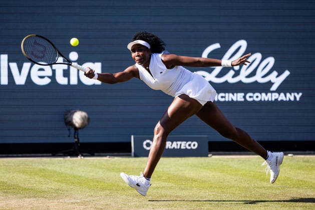 BAD HOMBURG, GERMANY - JUNE 22: Venus Williams (USA) during the Bad Homburg Open powered by Solarwatt Singles match between Venus Williams (USA) vs Irina-Camelia Begu (ROU) at Kurpark Bad Homburg on June 22, 2026 in Bad Homburg, Germany. Hessen Germany Copyright: xSteffiexWunderlx