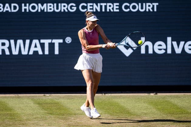 BAD HOMBURG, GERMANY - JUNE 22: xx during the Bad Homburg Open powered by Solarwatt Singles match between Venus Williams (USA) vs Irina-Camelia Begu (ROU) at Kurpark Bad Homburg on June 22, 2026 in Bad Homburg, Germany. Hessen Germany Copyright: xSteffiexWunderlx
