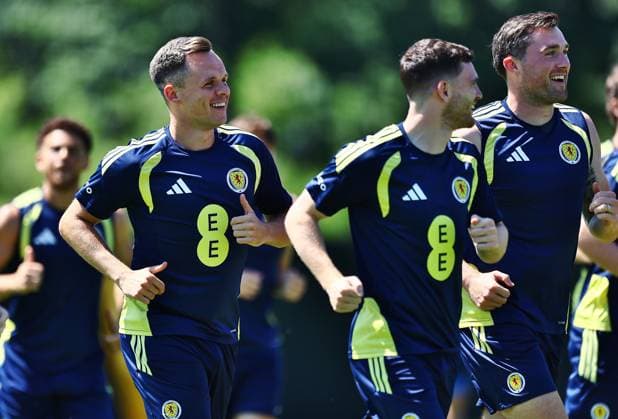 Lawrence Shankland of Scotland Scotland Training and press conference, PK, Pressekonferenz 2026 FIFA World Cup, WM, Weltmeisterschaft, Fussball Football, Atrium Health Performance Park, Charlotte, USA - 22 Jun 2026Charlotte Atrium Health Performance Park United States of America EDITORIAL USE ONLY No use with unauthorised audio, video, data, fixture lists, club league logos or live services. Online in-match use limited to 120 images, no video emulation. No use in betting, games or single club league player publications.  Copyright: xMichaelxZemanek Shutterstockx 16949461ae
