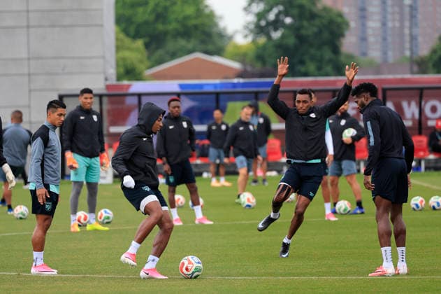 Panama s national soccer team players take part in a training session at Centennial Park in Toronto, Canada, 22 June 2026. Panama s training session !ACHTUNG: NUR REDAKTIONELLE NUTZUNG!  Copyright: xBienvenidoxVelascox GRAF3347 20260622-55020675665_1