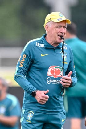 coach Carlo Ancelotti (Brazil) Looks on during the Brazil training session at Columbia Park Training Facility on June 22, 2026 in Morristown, New Jersey. (Photo by Harry Langer DeFodi Images) - *** Coach Carlo Ancelotti watches the Brazil training session at Columbia Park Training Facility on June 22, 2026, in Morristown, New Jersey. Photo by Harry Langer, DeFodi Images,detected_source_language