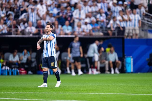 260622 Lionel Messi of Argentina looks dejected during the FIFA World Cup, WM, Weltmeisterschaft, Fussball 2026 football match between Argentina and Austria on June 22, 2026 in Dallas. Photo: Ludvig Thunman BILDBYRAN kod LT LT0807 fotboll football soccer fotball vm fotbolls-vm fotball-vm fotbolls-vm 2026 fifa world cup 2026 day 12 bbeng depp *** June 22, 2026  Copyright: LUDVIGxTHUNMAN BB260622LT052