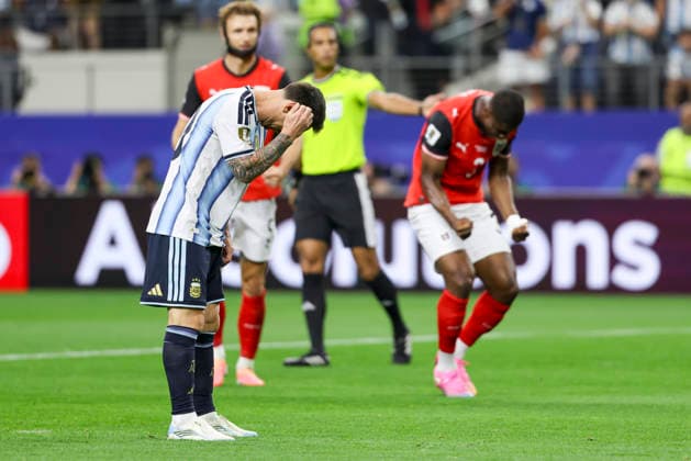 SOCCER - FIFA World Cup, WM, Weltmeisterschaft, Fussball 2026 ARLINGTON,TEXAS,USA,22.JUN.26 - SOCCER - FIFA World Cup 2026, group stage, Argentina vs Austria. Image shows the disappointment of Lionel Messi (ARG). keywords: penalty.  GEPAxpictures xArminxRauthner