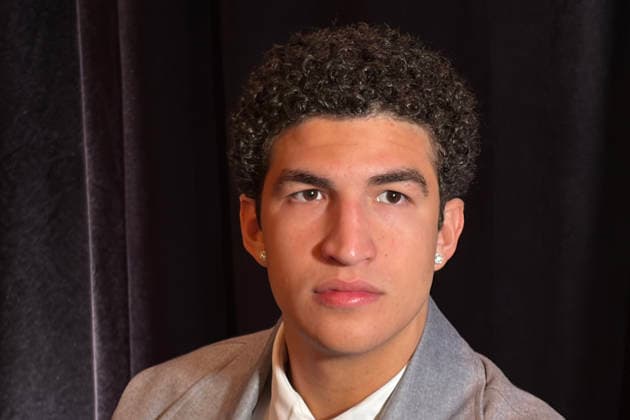 Mexican Karim Lopez react during a press conference, PK, Pressekonferenz in New York, USA, 22 June 2026. Lopez, projected to be selected between the 10th and 20th picks, is aiming to become the first Mexican-born player to be selected in the first round of the draft. Entrevista al méxicano Karim López !ACHTUNG: NUR REDAKTIONELLE NUTZUNG!  Copyright: xJanxTéllezxAsensiox AME3360 20260622-55020676309_1