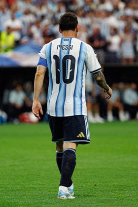 Lionel Messi seen celebrating after scoring goal during FIFA World Cup, WM, Weltmeisterschaft, Fussball 2026 game between national teams of Argentina and Austria (Grzegorz Wajda Ball Raw Images) Arlington Dallas Stadium USA Copyright: xGrzegorzxWajdax grzegorzwajda_argentina_austria_2526_2-8-2