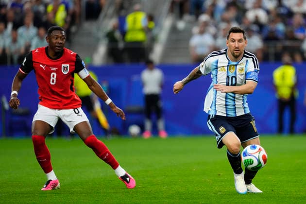 Argentina v Austria: Group J - FIFA World Cup, WM, Weltmeisterschaft, Fussball 2026 Lionel Messi of Argentina in action during the FIFA World Cup 2026 Group J match between Argentina and Austria at Dallas Stadium on June 22, 2026 in Arlington, Texas. Arlington TX United States  Copyright: xJosexBretonx originalFilename:bretonhernandez-argentin260622_npBCW.jpg