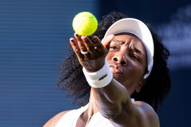 BAD HOMBURG, GERMANY - JUNE 22: Venus Williams (USA) during the Bad Homburg Open powered by Solarwatt Singles match between Venus Williams (USA) vs Irina-Camelia Begu (ROU) at Kurpark Bad Homburg on June 22, 2026 in Bad Homburg, Germany. Hessen Germany Copyright: xSteffiexWunderlx