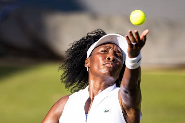 BAD HOMBURG, GERMANY - JUNE 22: Venus Williams (USA) during the Bad Homburg Open powered by Solarwatt Singles match between Venus Williams (USA) vs Irina-Camelia Begu (ROU) at Kurpark Bad Homburg on June 22, 2026 in Bad Homburg, Germany. Hessen Germany Copyright: xSteffiexWunderlx