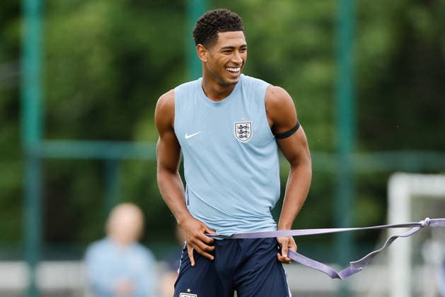 England s Jude Bellingham attends a training session of the team in Kansas, USA, 22 June 2026. England s training session !ACHTUNG: NUR REDAKTIONELLE NUTZUNG!  Copyright: xJUANxIGNACIOxRONCORONIx GRAF3382 20260622-55020676707_1