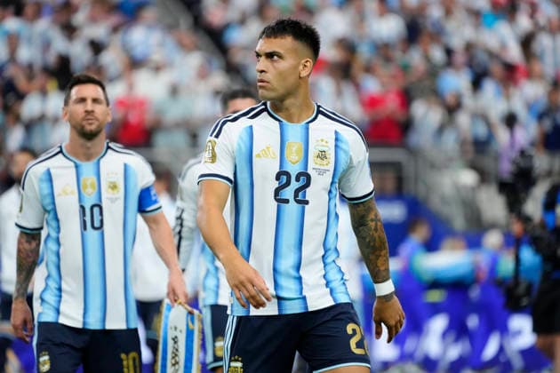 June 22, 2026, Arlington, Texas, United States: Lautaro Martinez of Argentina looks on during the FIFA World Cup, WM, Weltmeisterschaft, Fussball 2026 Group J match between Argentina and Austria at Dallas Stadium on June 22, 2026 in Arlington, Texas. Argentina V Austria: Group J - FIFA World Cup 2026  - ZUMAa181 20260622_zaa_a181_033 Copyright: xJosexBretonx