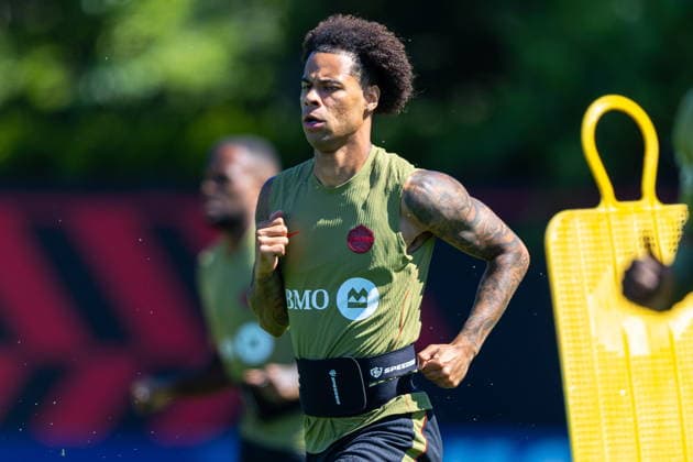 June 22, 2026, Vancouver, Bc, CANADA: CanadaöÄÃ s Tajon Buchanan participates in a FIFA World Cup, WM, Weltmeisterschaft, Fussball soccer training session in Vancouver on Monday, June 22, 2026. Canada News - June 22, 2026  - ZUMAc35_ 20260622_zaf_c35_049 Copyright: xTimothyxMatweyx