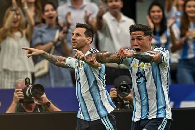 Messi leads Argentina into World Cup knockout stage DALLAS, TEXAS, UNITED STATES JUNE 22: Lionel Messi ( 10) of Argentina during the FIFA World Cup, WM, Weltmeisterschaft, Fussball 2026 Group J match between Argentina and Austria at Dallas Stadium in Dallas, Texas, United States, on June 22, 2026. Argentina defeated Austria 2-0 to qualify for the knockout stage. Dallas Spain Copyright: x xwalidxibrahimx xJNAxPressx