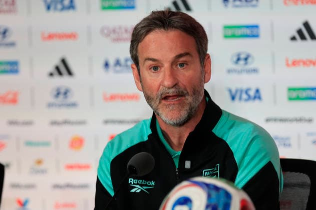 Panama s head coach Thomas Christiensen attends a presser in Toronto, Canada, 22 June 2026. Panama s presser !ACHTUNG: NUR REDAKTIONELLE NUTZUNG!  Copyright: xBienvenidoxVelascox GRAF3571 20260622-55020677332_1