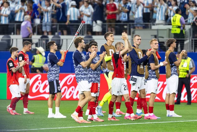SOCCER - FIFA World Cup, WM, Weltmeisterschaft, Fussball 2026 ARLINGTON,TEXAS,USA,22.JUN.26 - SOCCER - FIFA World Cup 2026, group stage, Argentina vs Austria. Image shows the disappointment of AUT.  GEPAxpictures xArminxRauthner
