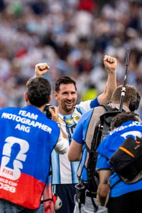 Lionel Messi of Argentina celebrates after Argentina wins the match between Argentina and Austria in the second round of the group stage of the 2026 World Cup, held at Houston Stadium in Dallas, United States. Richard Callis Fotoarena (Richard Callis SPP)  Copyright: xRichardxCallisx xSPPx spp-en-RiCa-2967720