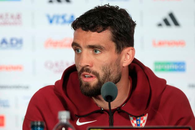 Mateo Kovacic from Croatia speaks at a press conference, PK, Pressekonferenz at BMO Stadium in Toronto, Canada, 22 June 2026. Croatia national team, Nationalteam press conference !ACHTUNG: NUR REDAKTIONELLE NUTZUNG!  Copyright: xBienvenidoxVelascox GR1061 20260622-55020677698_1