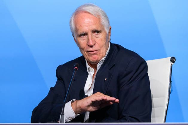 The newly elected President of the Italian Football Federation (FIGC), Giovanni Malago, gives a press conference, PK, Pressekonferenz after his election at Cavalieri Waldorf Astoria Hotel in Roma (Italy), June 22, 2026. AndreaxStaccioli