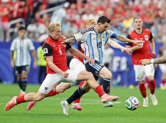 FIFA World Cup, WM, Weltmeisterschaft, Fussball 2026 - Group J - Argentina vs Austria Lionel Messi (C) of Argentina in action during the FIFA World Cup 2026 group stage match Argentina against Austria, in Dallas, USA, 22 June 2026. DALLAS United States  Copyright: xJIJIxPRESSx
