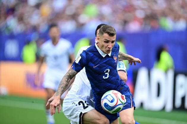 France v Iraq - FIFA World Cup, WM, Weltmeisterschaft, Fussball 2026 - Group I PHILADELPHIA, UNITED STATES - JUNE 22: Lucas Digne (3) of France in action during the 2026 FIFA World Cup First Stage Group I match between France and Iraq at Lincoln Financial Field (Philadelphia Stadium) in Philadelphia, Pennsylvania, United States on June 22, 2026. Abdulhamid Hosbas Anadolu Pennsylvania United States. Editorial use only. Please get in touch for any other usage.  Copyright: x2026xAnadoluxAbdulhamidxHosbasx