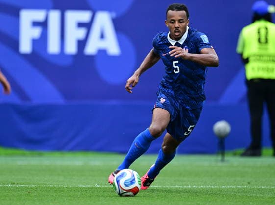 France v Iraq - FIFA World Cup, WM, Weltmeisterschaft, Fussball 2026 - Group I PHILADELPHIA, UNITED STATES - JUNE 22: Jules Kounde (5) of France in action during the 2026 FIFA World Cup First Stage Group I match between France and Iraq at Lincoln Financial Field (Philadelphia Stadium) in Philadelphia, Pennsylvania, United States on June 22, 2026. Abdulhamid Hosbas Anadolu Pennsylvania United States. Editorial use only. Please get in touch for any other usage.  Copyright: x2026xAnadoluxAbdulhamidxHosbasx