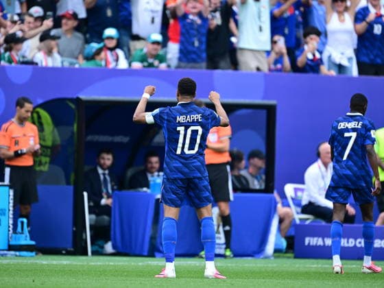 France v Iraq - FIFA World Cup, WM, Weltmeisterschaft, Fussball 2026 - Group I PHILADELPHIA, UNITED STATES - JUNE 22: Kylian Mbappe (10) of France celebrates after scoring a goal during the 2026 FIFA World Cup First Stage Group I match between France and Iraq at Lincoln Financial Field (Philadelphia Stadium) in Philadelphia, Pennsylvania, United States on June 22, 2026. Abdulhamid Hosbas Anadolu Pennsylvania United States. Editorial use only. Please get in touch for any other usage.  Copyright: x2026xAnadoluxAbdulhamidxHosbasx