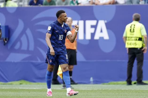 PHILADELPHIA - Kylian Mbappe of France celebrates the 1-0 during the FIFA 2026 World Cup Group I match between France and Iraq at the Philadelphia Stadium on June 22, 2026, in Philadelphia, United States. MAURICE VAN STEEN ANP FIFA World Cup, WM, Weltmeisterschaft, Fussball 2026 2026 xVIxANPxSportx xMauricexvanxSteenxIVx 561692072 originalFilename: 561692072.jpg