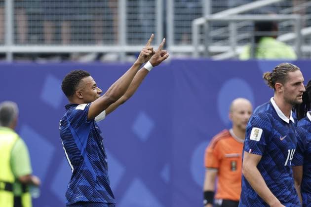 PHILADELPHIA - Kylian Mbappe of France celebrates the 1-0 during the FIFA 2026 World Cup Group I match between France and Iraq at the Philadelphia Stadium on June 22, 2026, in Philadelphia, United States. MAURICE VAN STEEN ANP FIFA World Cup, WM, Weltmeisterschaft, Fussball 2026 2026 xVIxANPxSportx xMauricexvanxSteenxIVx 561692126 originalFilename: 561692126.jpg