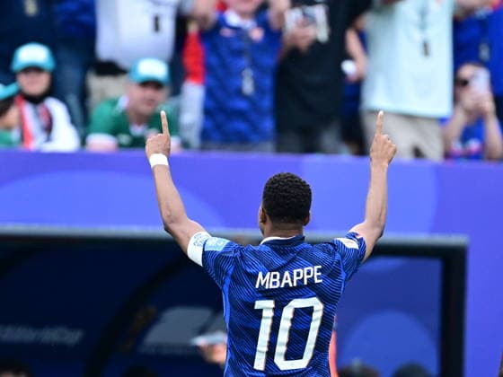 France v Iraq - FIFA World Cup, WM, Weltmeisterschaft, Fussball 2026 - Group I PHILADELPHIA, UNITED STATES - JUNE 22: Kylian Mbappe (10) of France celebrates after scoring a goal during the 2026 FIFA World Cup First Stage Group I match between France and Iraq at Lincoln Financial Field (Philadelphia Stadium) in Philadelphia, Pennsylvania, United States on June 22, 2026. Abdulhamid Hosbas Anadolu Pennsylvania United States. Editorial use only. Please get in touch for any other usage.  Copyright: x2026xAnadoluxAbdulhamidxHosbasx