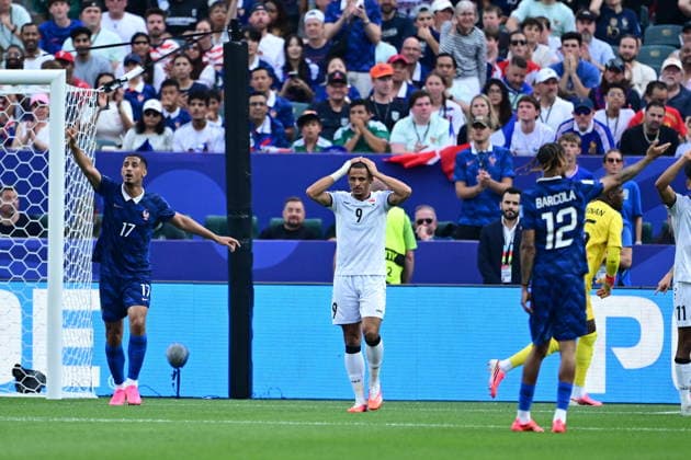 France v Iraq - FIFA World Cup, WM, Weltmeisterschaft, Fussball 2026 - Group I PHILADELPHIA, UNITED STATES - JUNE 22: Ali al-Hamadi (9) of Iraq reacts during the 2026 FIFA World Cup First Stage Group I match between France and Iraq at Lincoln Financial Field (Philadelphia Stadium) in Philadelphia, Pennsylvania, United States on June 22, 2026. Abdulhamid Hosbas Anadolu Pennsylvania United States. Editorial use only. Please get in touch for any other usage.  Copyright: x2026xAnadoluxAbdulhamidxHosbasx