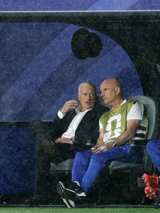 PHILADELPHIA - (LR) France manager Didier Deschamps, France assistant coach Guy StÃ phan during the 2026 FIFA World Cup, WM, Weltmeisterschaft, Fussball Group I match between France and Iraq at the Philadelphia Stadium on June 22, 2026, in Philadelphia, United States. MAURICE VAN STEEN ANP FIFA World Cup 2026 2026 xVIxANPxSportx xMauricexvanxSteenxIVx 561694066 originalFilename: 561694066.jpg