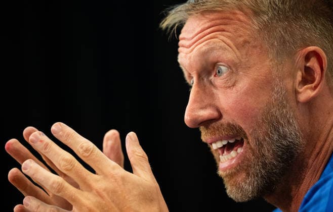 260622 Head coach Graham Potter of the Swedish men s national football team at a press meet during day 12 of the FIFA World Cup, WM, Weltmeisterschaft, Fussball 2026 on June 22, 2026 in Dallas. Photo: Petter Arvidson BILDBYRAN kod PA PA1249 fotboll football soccer fotball vm fotbolls-vm fotball-vm fotbolls-vm 2026 fifa world cup 2026 pressträff event meeting sverige sweden sverige a day 12 bbeng *** June 22, 2026  Copyright: PETTERxARVIDSON BB260622PA039