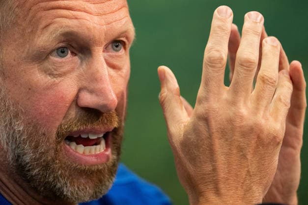 260622 Head coach Graham Potter of the Swedish men s national football team at a press meet during day 12 of the FIFA World Cup, WM, Weltmeisterschaft, Fussball 2026 on June 22, 2026 in Dallas. Photo: Petter Arvidson BILDBYRAN kod PA PA1249 fotboll football soccer fotball vm fotbolls-vm fotball-vm fotbolls-vm 2026 fifa world cup 2026 pressträff event meeting sverige sweden sverige a day 12 bbeng *** June 22, 2026  Copyright: PETTERxARVIDSON BB260622PA048