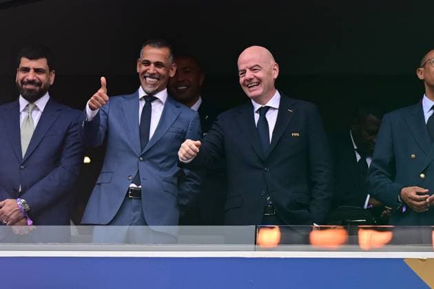 Lincoln Financial Field, Philadelphia (PA), June 22, 2026 - WORLD CUP FRANCE VS IRAQ - Gianni Infantino, FIFA President, during the match between FRANCE and IRAQ, valid for the second round of Group I of the 2026 FIFA World Cup, WM, Weltmeisterschaft, Fussball held at Philadelphia Stadium, in Philadelphia, on the afternoon of Monday, June 22. (Photo: Eduardo Carmim Photo Premium SPP) 30930 (Eduardo Carmim SPP)  Copyright: xEduardoxCarmimx xSPPx spp-en-EdCa-eduardo_carmim_photo_premium_491463