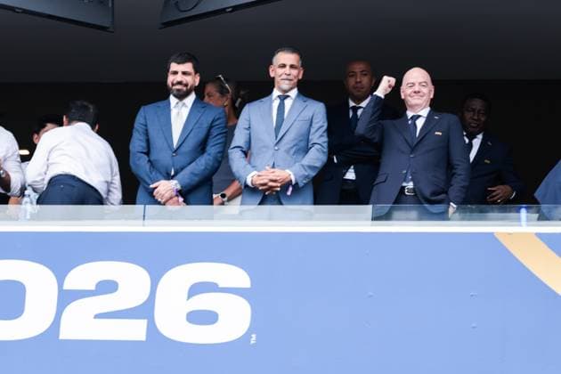 RECORD DATE NOT STATED FIFA World Cup, WM, Weltmeisterschaft, Fussball 2026 - Group I - France v Iraq 2026 FIFA President, Gianni Infantino in the stand during the match between France and Iraq in the second round of Group I of the 2026 FIFA World Cup group stage at Philadelphia Stadium, in Philadelphia, United States, on Monday, June 22, 2026.(Foto: Vanessa Carvalho Brazil Photo Press IMAGO) Sports %G Copyright: xVanessaxCarvalhox