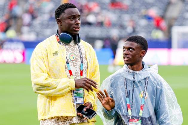 Antoine Mendy of Senegal looks on Norway v Senegal, Group I - FIFA World Cup, WM, Weltmeisterschaft, Fussball 2026, Norway v Senegal, New York New Jersey Stadium, June 22, 2026, East Rutherford, United States.