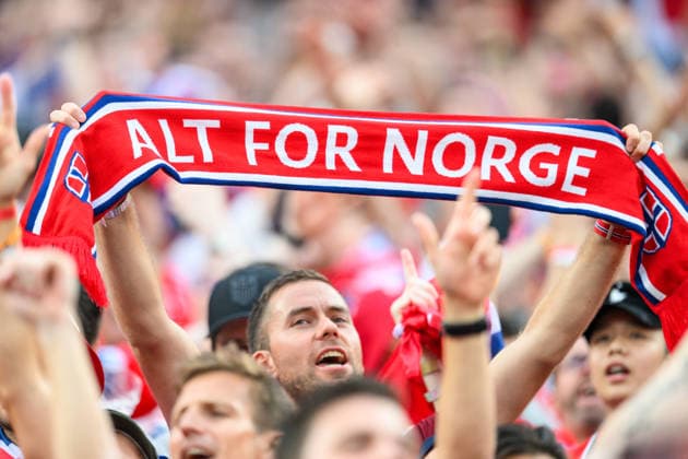 260622 Fans of Norway during the FIFA World Cup, WM, Weltmeisterschaft, Fussball 2026 group stage football match between Norway and Senegal on June 22, 2026 in New Jersey. Photo: Jon Olav Nesvold BILDBYRAN COP 217 VG0963 bbeng fotboll football soccer fotball vm fotbolls-vm fotball-vm fotbolls-vm 2026 fifa world cup 2026 new york norge norway senegal publik *** 260622 Fans of Norway during the 2026 FIFA World Cup group stage soccer match between Norway and Senegal on June 22, 2026 in New Jersey. Photo by Jon Olav Nesvold, BILDBYRAN COP 217 VG0963 bbeng soccer football fotball World Cup 2026 FIFA World Cup 2026 New York Norway Norway Senegal crowd,detected_source_language  Copyright: JONxOLAVxNESVOLD BB260622JE018