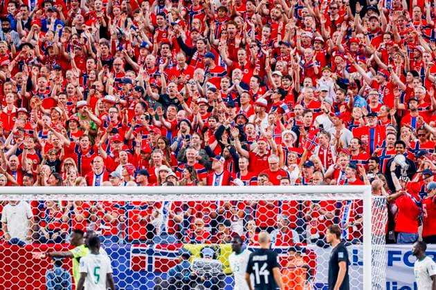supporters of Norway Norway v Senegal, Group I - FIFA World Cup, WM, Weltmeisterschaft, Fussball 2026, Norway v Senegal, New York New Jersey Stadium, June 22, 2026, East Rutherford, United States.