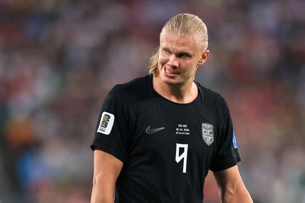 Football - FIFA World Cup, WM, Weltmeisterschaft, Fussball - Group I - Norway v Senegal 22nd June 2026 - FIFA World Cup - Group I - Norway v Senegal - Erling Haaland of Norway - Photo: Simon Stacpoole Offside. New Jersey USA *** Fußball – FIFA-Weltmeisterschaft, Gruppe I  Copyright: xSimonxStacpoolexOffside
