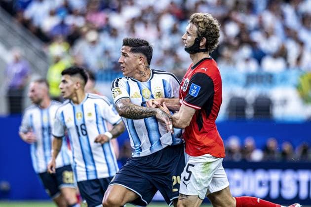 RECORD DATE NOT STATED The match between Argentina and Austria will determine the leader of Group J at Dallas Stadium in the 2026 World Cup. Arlington (TX), 06 22 2026 - sports football world cup Argentina Austria USA Argentina player Lionel Messi in a match between Argentina and Austria, valid for the second round of Group J of the 2026 World Cup, played at Dallas Stadium, in Arlington, Texas, this Monday (22).(Foto: Pedro Paulo Diaz Thenews2 imago images) SPO  Copyright: xPedroxPauloxDiazx