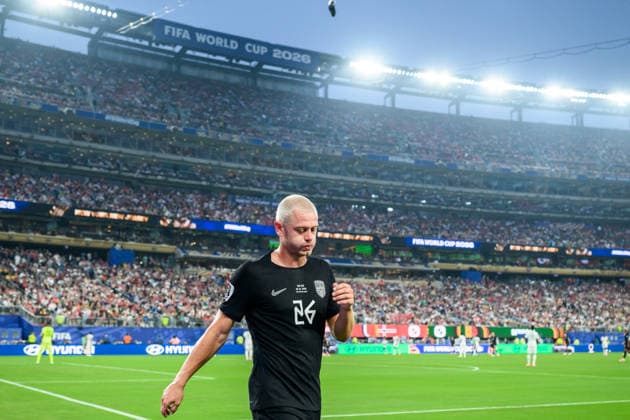260622 Julian Ryerson of Norway during the FIFA World Cup, WM, Weltmeisterschaft, Fussball 2026 group stage football match between Norway and Senegal on June 22, 2026 in New Jersey. Photo: Vegard Grott BILDBYRAN kod VG VG0963 bbeng fotboll football soccer fotball vm fotbolls-vm fotball-vm fotbolls-vm 2026 fifa world cup 2026 new york norge norway senegal depp *** June 22, 2026  Copyright: VEGARDxGRoTT BB260622VG038