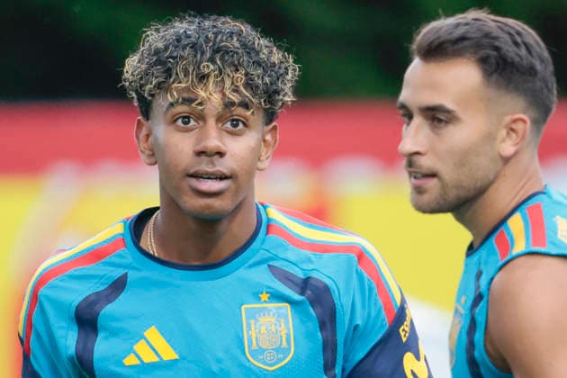 Lamine Yamal of the Spanish national team, Nationalteam is training in Chattanooga, United States, 22 June 2026. Spain s training session ahead of their match against Uruguay !ACHTUNG: NUR REDAKTIONELLE NUTZUNG!  Copyright: xLavandeiraxjrx GR2037 20260623-55020678753_1