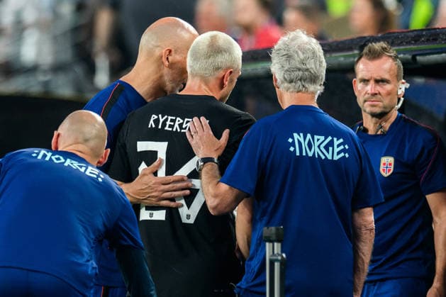 260622 Julian Ryerson of Norway during the FIFA World Cup, WM, Weltmeisterschaft, Fussball 2026 group stage football match between Norway and Senegal on June 22, 2026 in New Jersey. Photo: Vegard Grott BILDBYRAN kod VG VG0963 bbeng fotboll football soccer fotball vm fotbolls-vm fotball-vm fotbolls-vm 2026 fifa world cup 2026 new york norge norway senegal depp skada *** June 22, 2026  Copyright: VEGARDxGRoTT BB260622VG043
