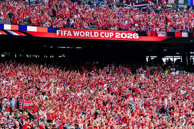260622 Fans of Norway ahead of the FIFA World Cup, WM, Weltmeisterschaft, Fussball 2026 group stage football match between Norway and Senegal on June 22, 2026 in New Jersey. Photo: Vegard Grott BILDBYRAN kod VG VG0963 bbeng fotboll football soccer fotball vm fotbolls-vm fotball-vm fotbolls-vm 2026 fifa world cup 2026 new york norge norway senegal publik *** June 22, 2026  Copyright: VEGARDxGRoTT BB260622VG044