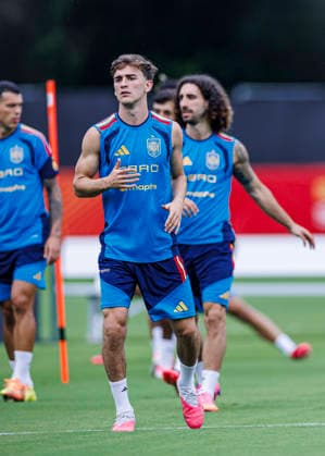 Spain national team, Nationalteam World Cup 22 06 2026 Pablo Gavi of Spain during the Spanish national team s training session at their World Cup base camp at the Baylor School in Chattanooga, United States of America on June 22, 2026. Photo (PGS Photo Agency) Chattanooga Copyright: xPGSxPhotoxAgencyx