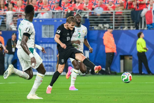 260622 Martin odegaard of Norway during the FIFA World Cup, WM, Weltmeisterschaft, Fussball 2026 group stage football match between Norway and Senegal on June 22, 2026 in New Jersey. Photo: Jon Olav Nesvold BILDBYRAN COP 217 VG0963 bbeng fotboll football soccer fotball vm fotbolls-vm fotball-vm fotbolls-vm 2026 fifa world cup 2026 new york norge norway senegal *** June 22, 2026  Copyright: JONxOLAVxNESVOLD BB260622JE036