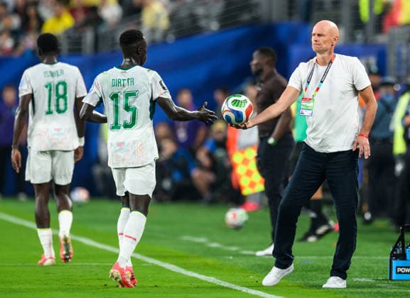 260622 Head coach Stale Solbakken of Norway during the FIFA World Cup, WM, Weltmeisterschaft, Fussball 2026 group stage football match between Norway and Senegal on June 22, 2026 in New Jersey. Photo: Vegard Grott BILDBYRAN kod VG VG0963 bbeng fotboll football soccer fotball vm fotbolls-vm fotball-vm fotbolls-vm 2026 fifa world cup 2026 new york norge norway senegal *** June 22, 2026  Copyright: VEGARDxGRoTT BB260622VG053