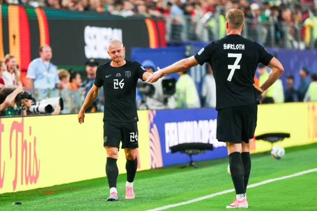 RECORD DATE NOT STATED FIFA World Cup, WM, Weltmeisterschaft, Fussball 2026 - Group I - Norway v Senegal Julian Ryerson and Alexander Sorloth players of Norway during the match between Norway and Senegal in the second round of Group I of the 2026 FIFA World Cup group stage at New York New Jersey Stadium, in East Rutherford, United States, on Monday, June 22, 2026.(Foto: William Volcov Brazil Photo Press IMAGO) Sports East Rutherford NJ United States of America Copyright: xWILLIAMxVOLCOVx