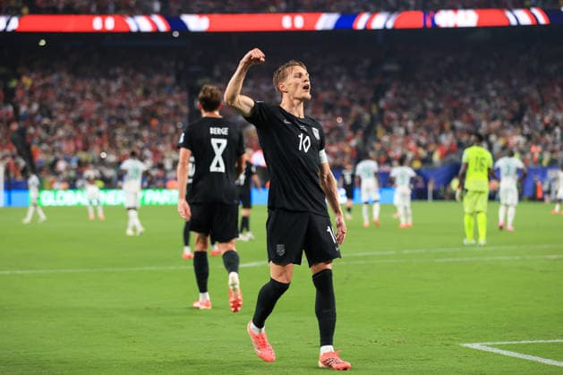 Football - FIFA World Cup, WM, Weltmeisterschaft, Fussball - Group I - Norway v Senegal 22nd June 2026 - FIFA World Cup - Group I - Norway v Senegal - Martin Odegaard of Norway celebrates their first goal - Photo: Simon Stacpoole Offside. New Jersey USA *** Fußball – FIFA-Weltmeisterschaft, Gruppe I  Copyright: xSimonxStacpoolexOffside