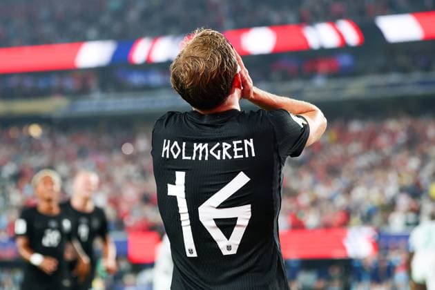 RECORD DATE NOT STATED FIFA World Cup, WM, Weltmeisterschaft, Fussball 2026 - Group I - Norway v Senegal Marcus Holmgren Pedersen player of Norway celebrates his goal during the match between Norway and Senegal in the second round of Group I of the 2026 FIFA World Cup group stage at New York New Jersey Stadium, in East Rutherford, United States, on Monday, June 22, 2026.(Foto: William Volcov Brazil Photo Press IMAGO) Sports East Rutherford NJ United States of America Copyright: xWILLIAMxVOLCOVx